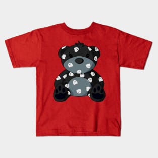 Ghost Pattern Teddy Bear Kids T-Shirt